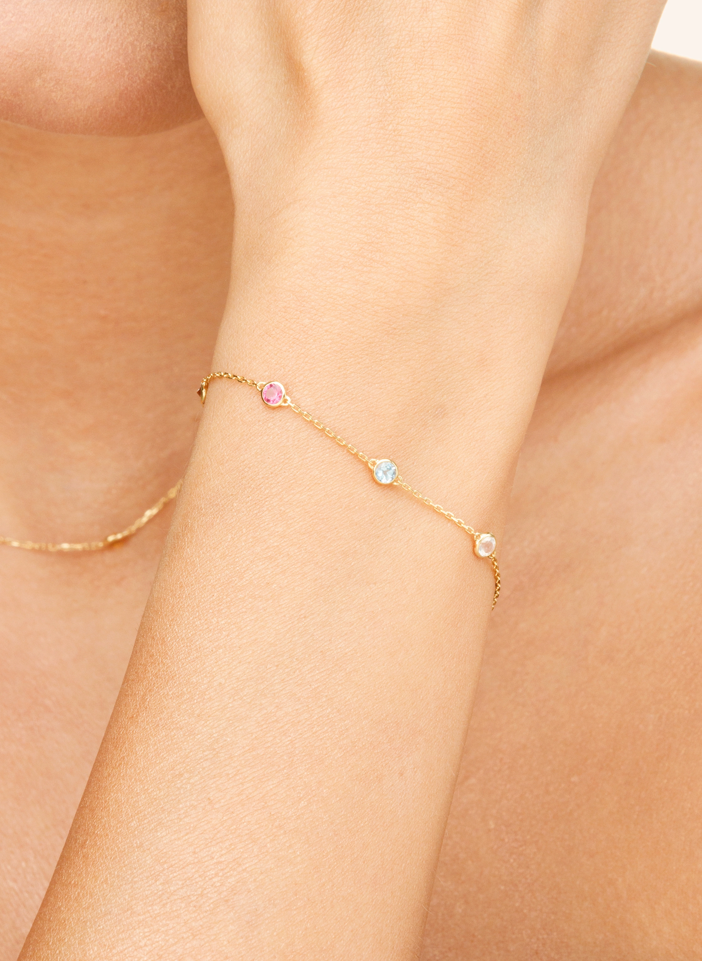 Leaf Armband FINE GEMS aus14 Karat Gelbgold