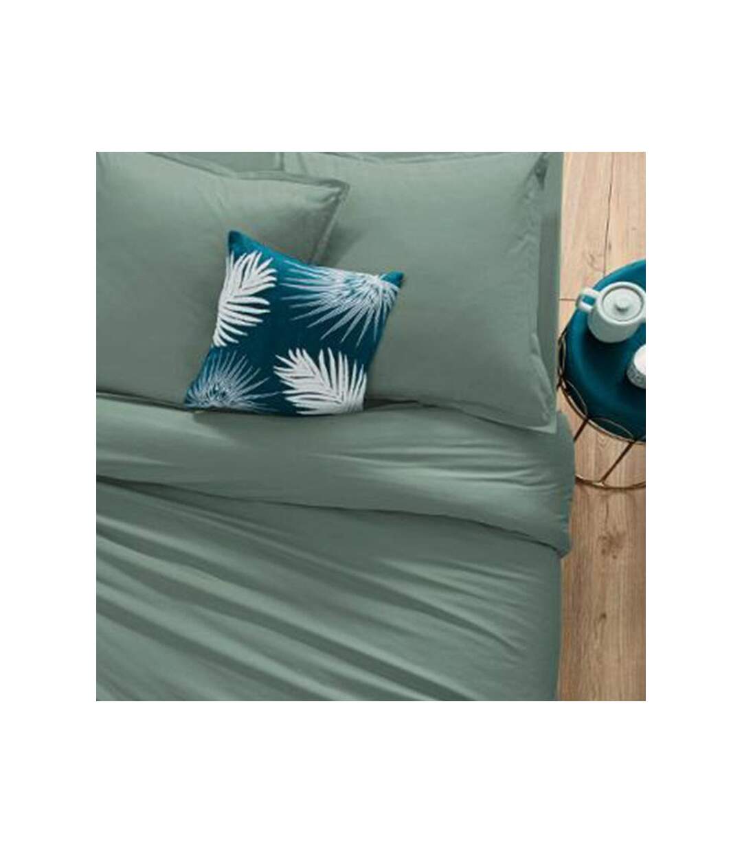 Drap Housse Intérieur 90x190cm Céladon