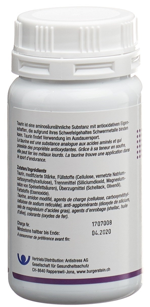 BURGERSTEIN Taurin Tabl 100 Stk