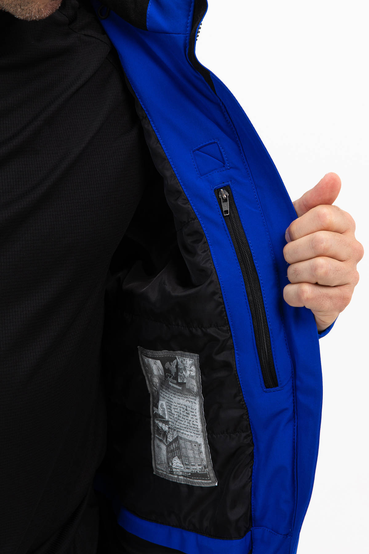 Falcon ski-jack Boris blauw