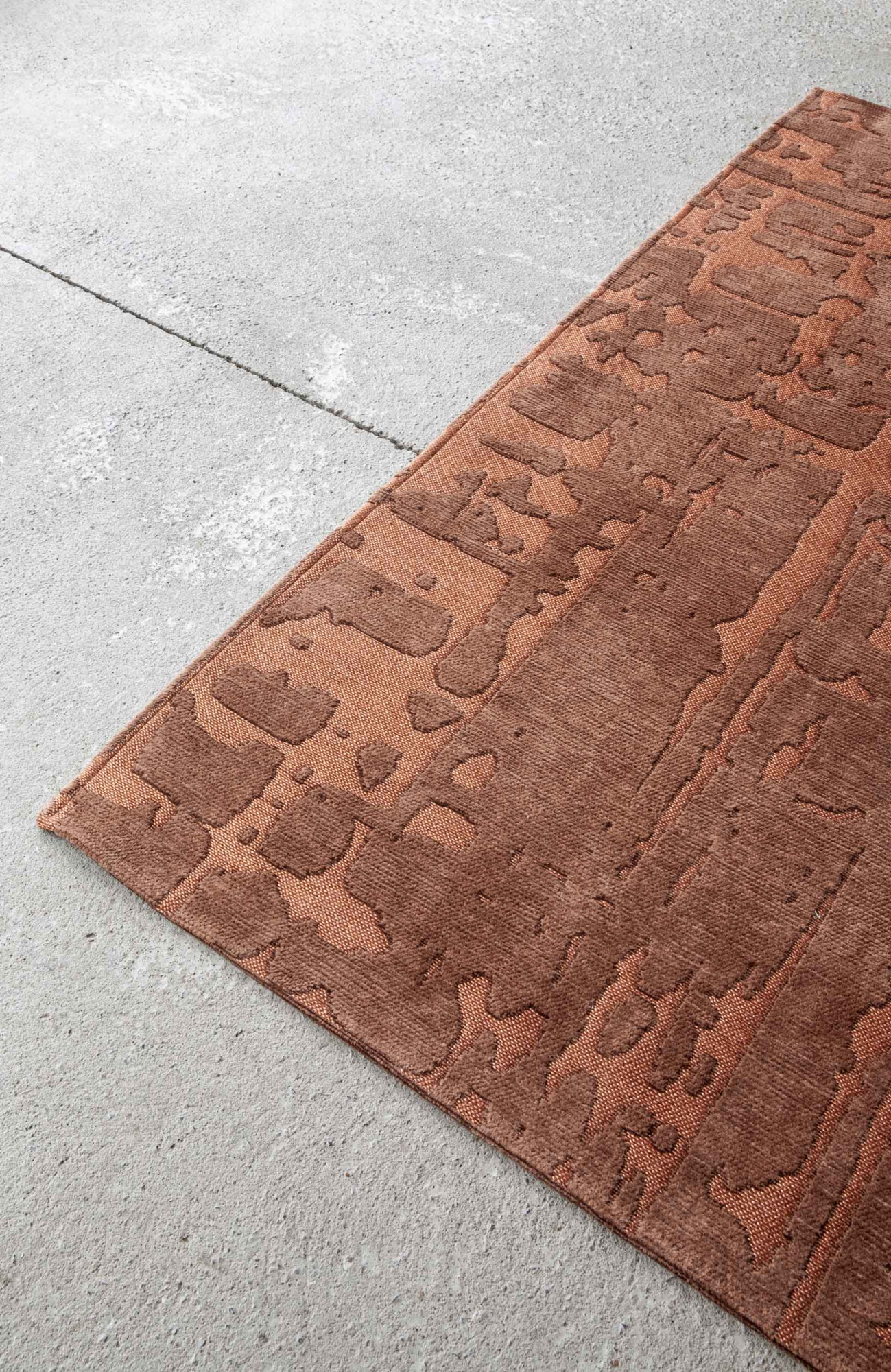 Ecorugs vloerkleed Baobab koper ∅ 140 cm