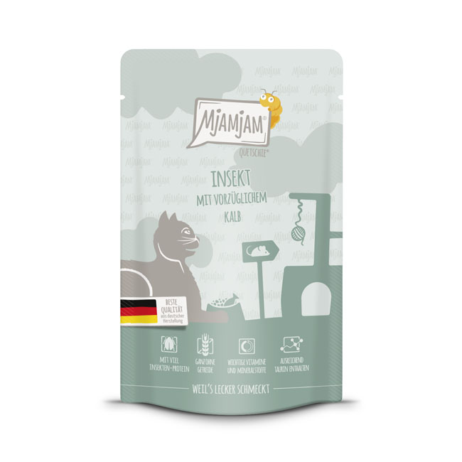 Quetschie Insekt mit vorzüglichem Kalb