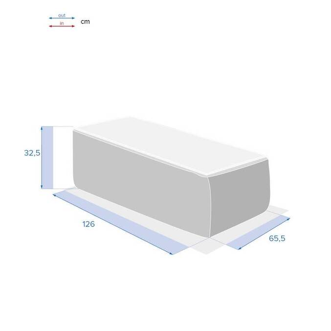 Table basse de jardin rectangulaire SAVINIA Tahini