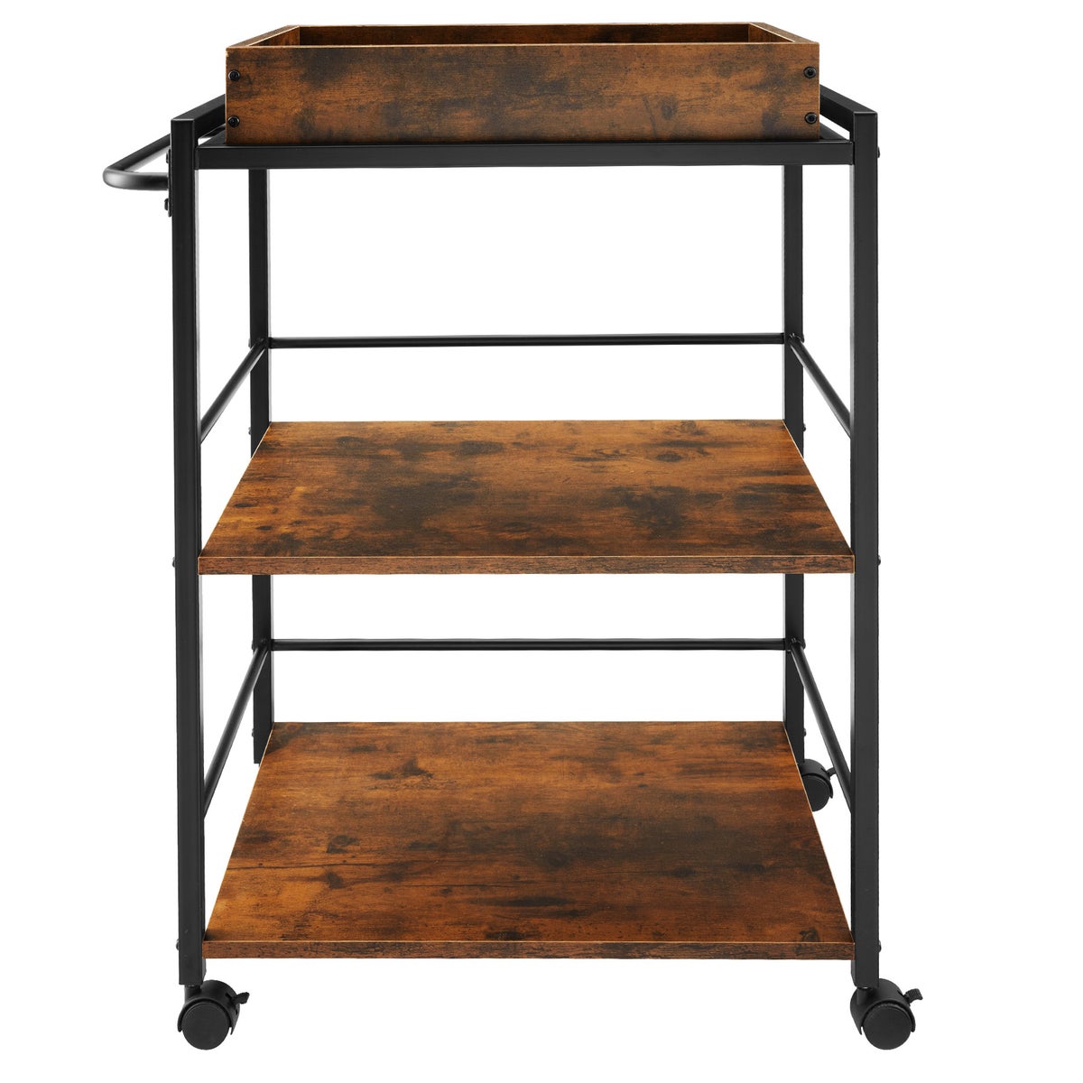Serveerwagen tectake Worcester Industriële Stijl 65 x 41,5 x 87 cm