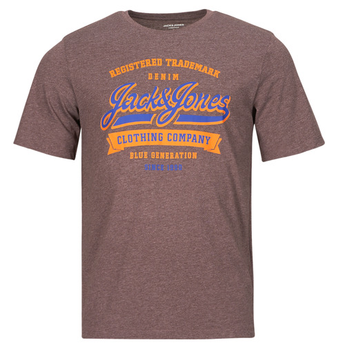 Jack & Jones - JJELOGO TEE SS O-NECK 2 COL SS24 SN - Bordeaux