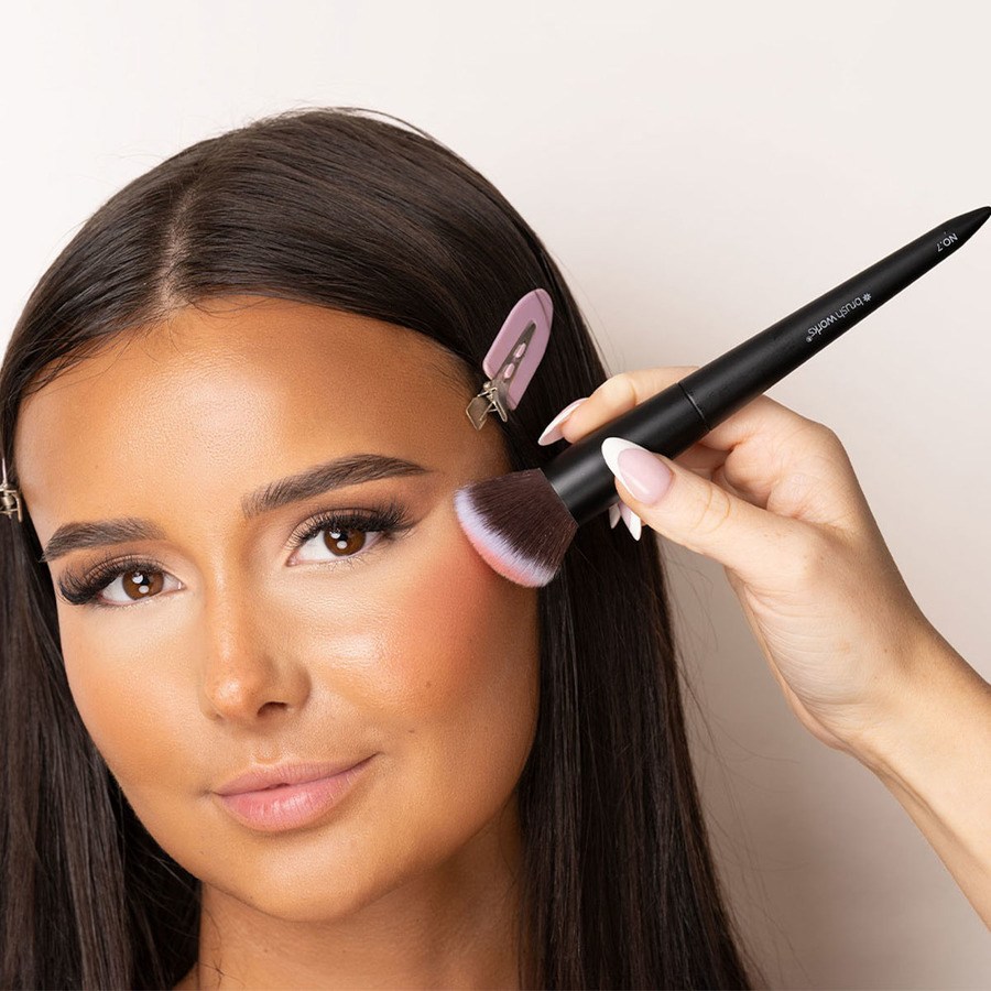 Brushworks No. 7 Angled Blush Brush