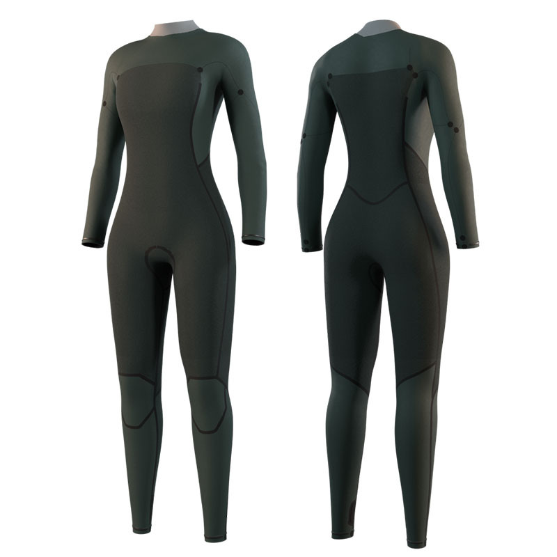 Combinaison femme mystic haven 4-3 frontzip noir