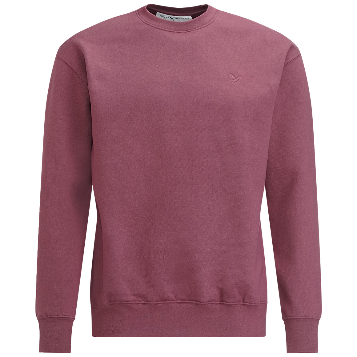 Jonas Nielsen Herren Sweatshirt mit Rundhalsausschnitt dunkelrosa