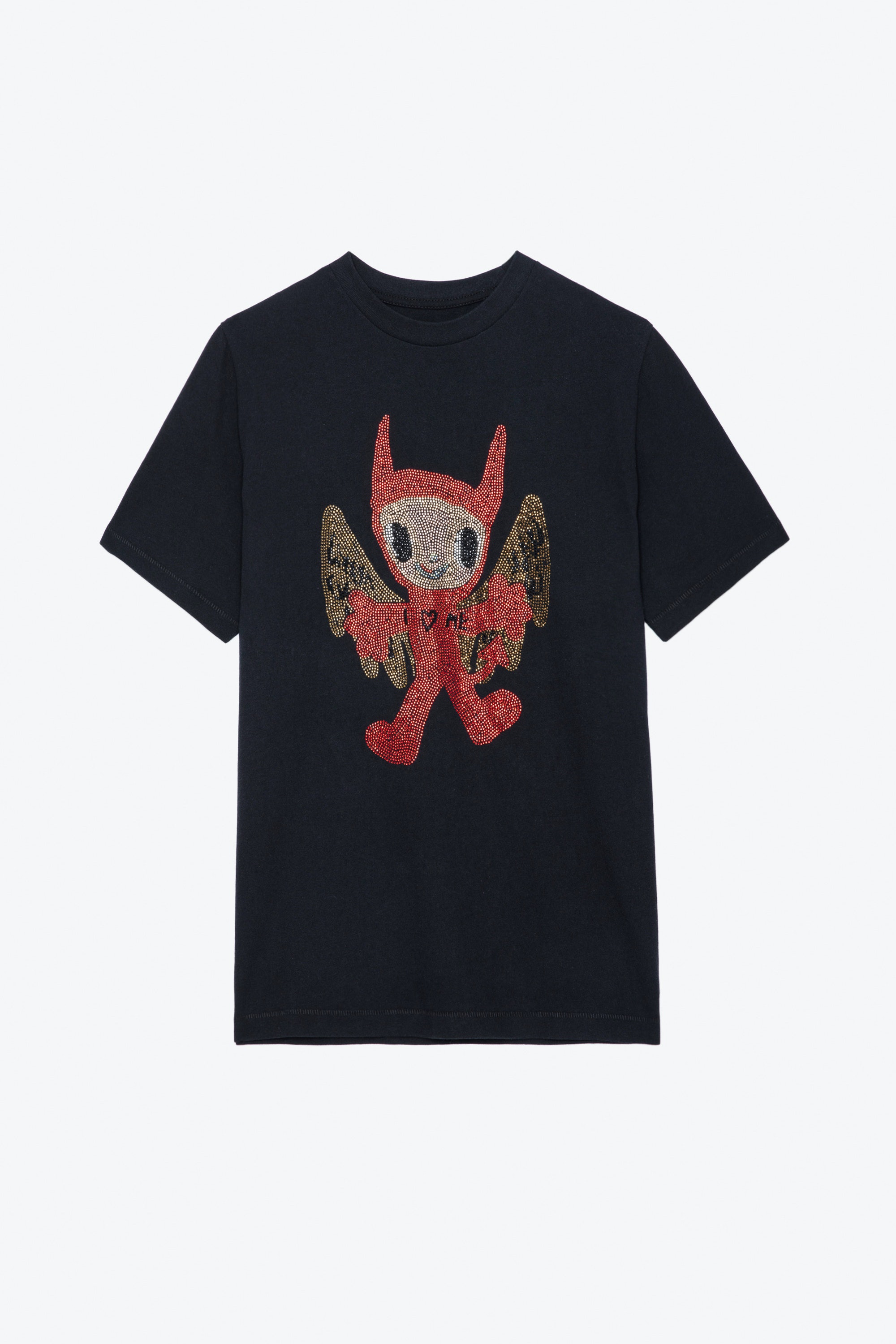 T-shirt Edwin Devil Strass