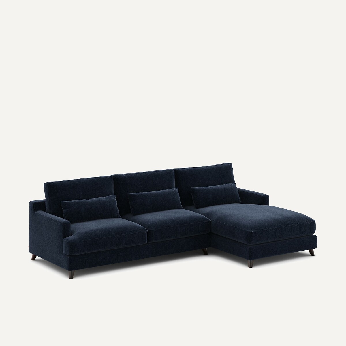 AM.PM<br>Sofá de canto em veludo chenille, Alwine