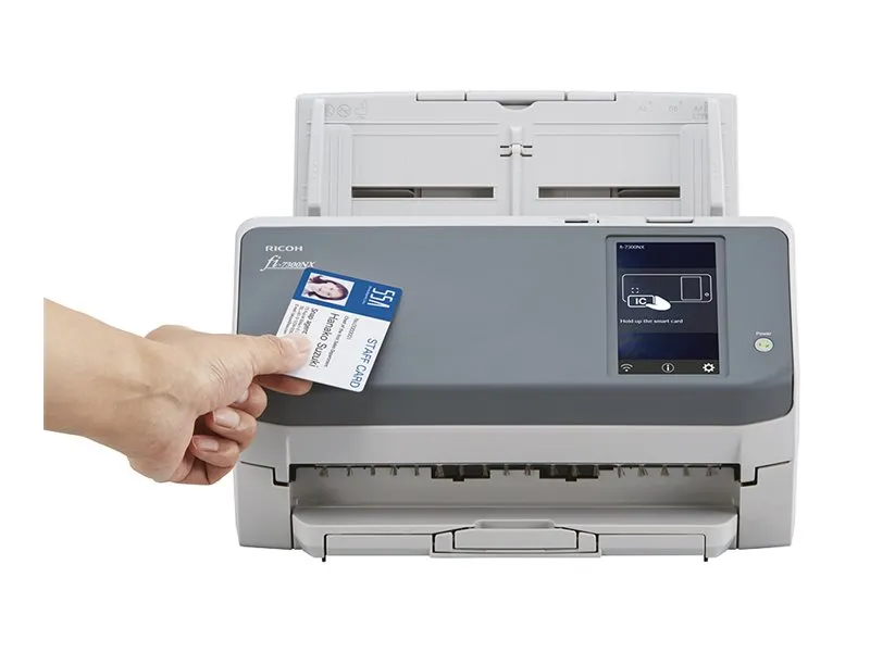 Ricoh fi-7300NX - Dokumentscanner - Dual CCD - Duplex - 216 x 355.6 mm - 600 dpi x 600 dpi - op til 60 ppm (mono) / op til 60 ppm (farve) - ADF (80 ark) - op til 4000 scanninger pr. dag - Gigabit LAN, USB 3.1 Gen 1