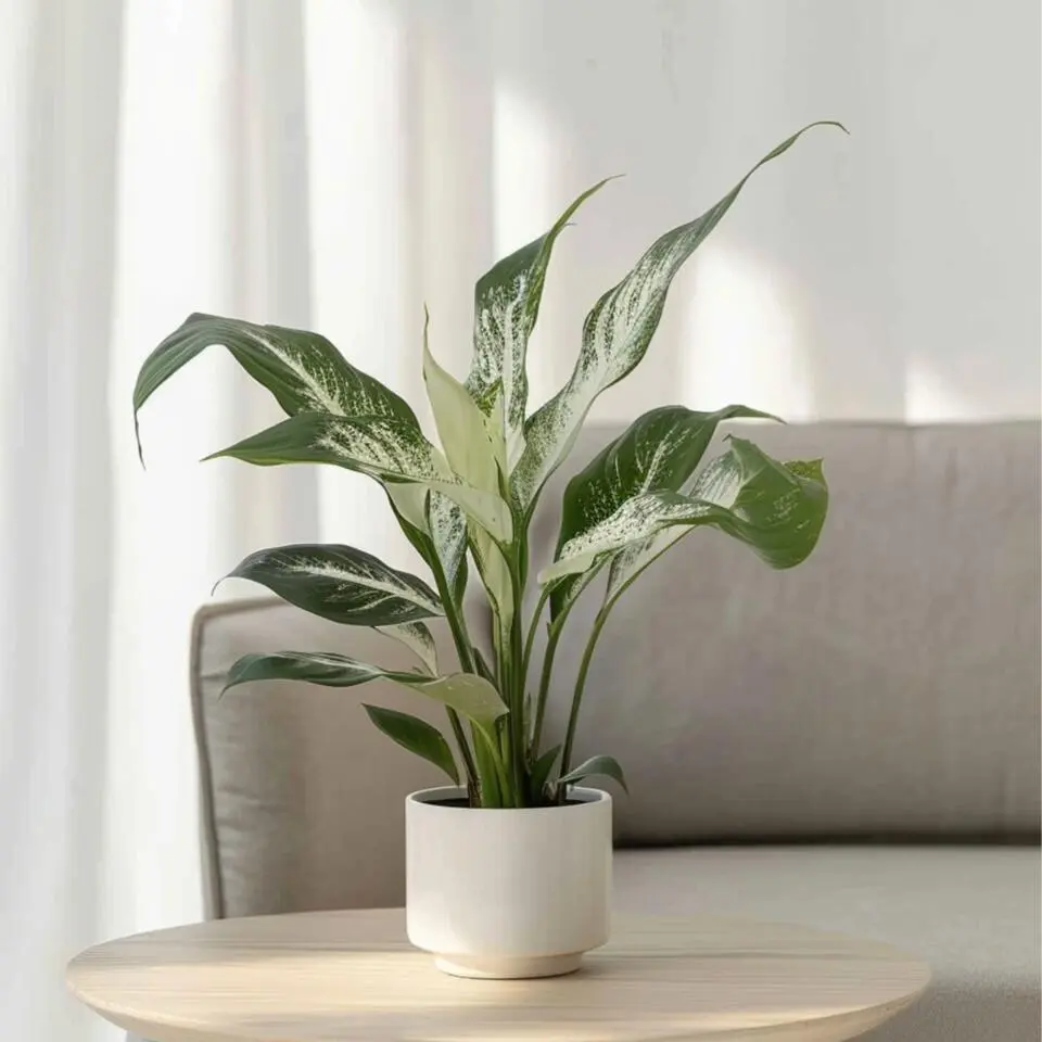 Lepelplant - Set van 2 - Spathiphyllum 'Diamond' - Hoogte 40-50cm - ⌀12cm