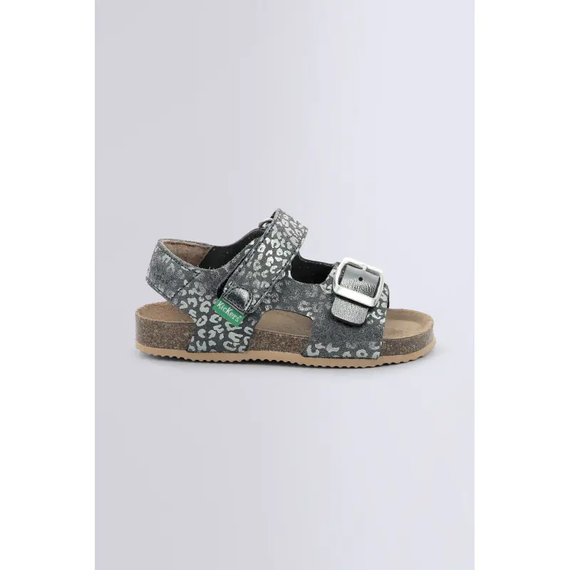FUXIO ARGENT LEOPARD SANDALES Synthétique Fille