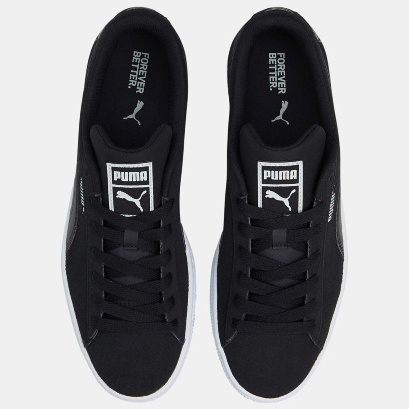 Puma Baskets en Velours de Cuir Re:Style noires
