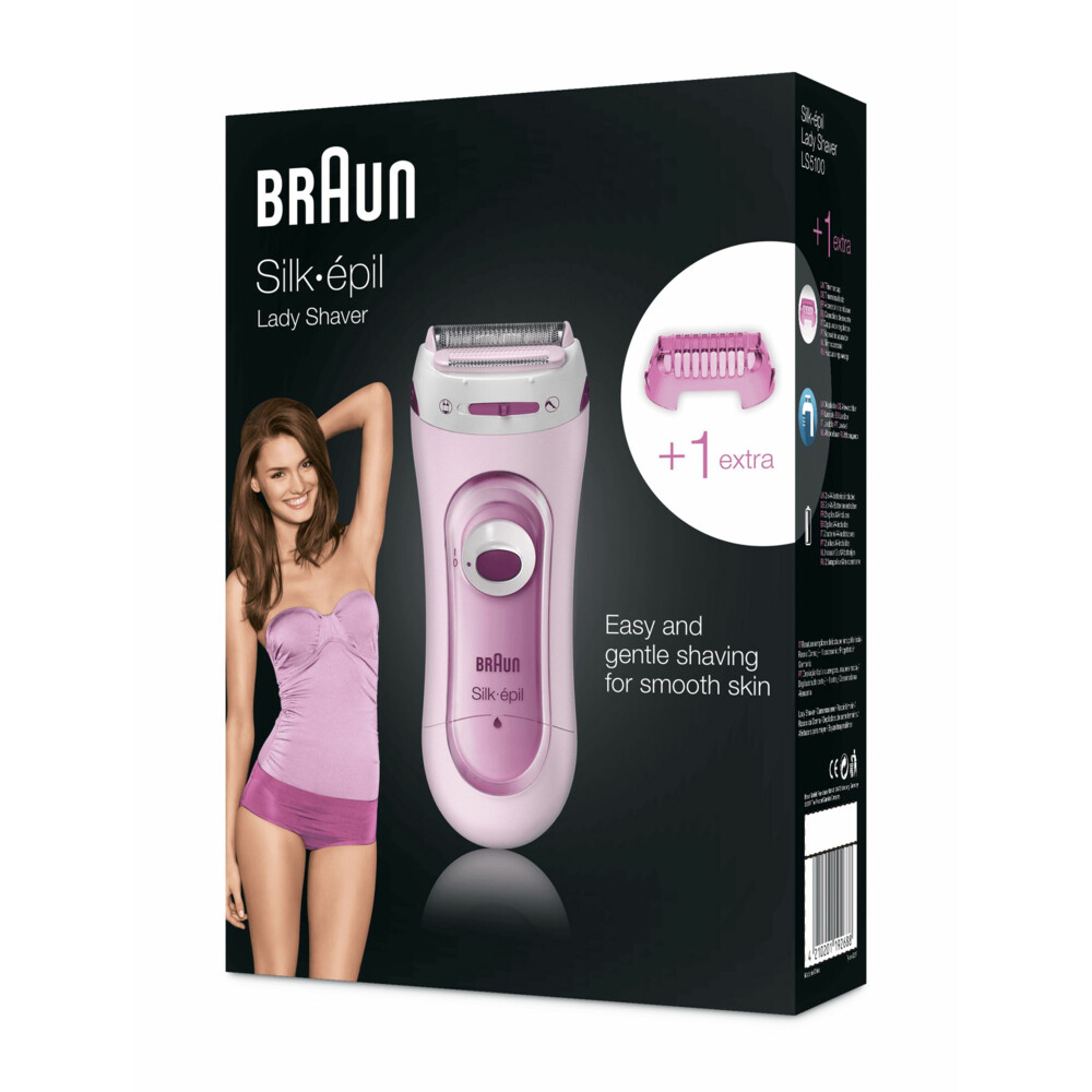Braun Elektrisch Scheerapparaat en Trimmersysteem Silk-épil 5-100 Roze