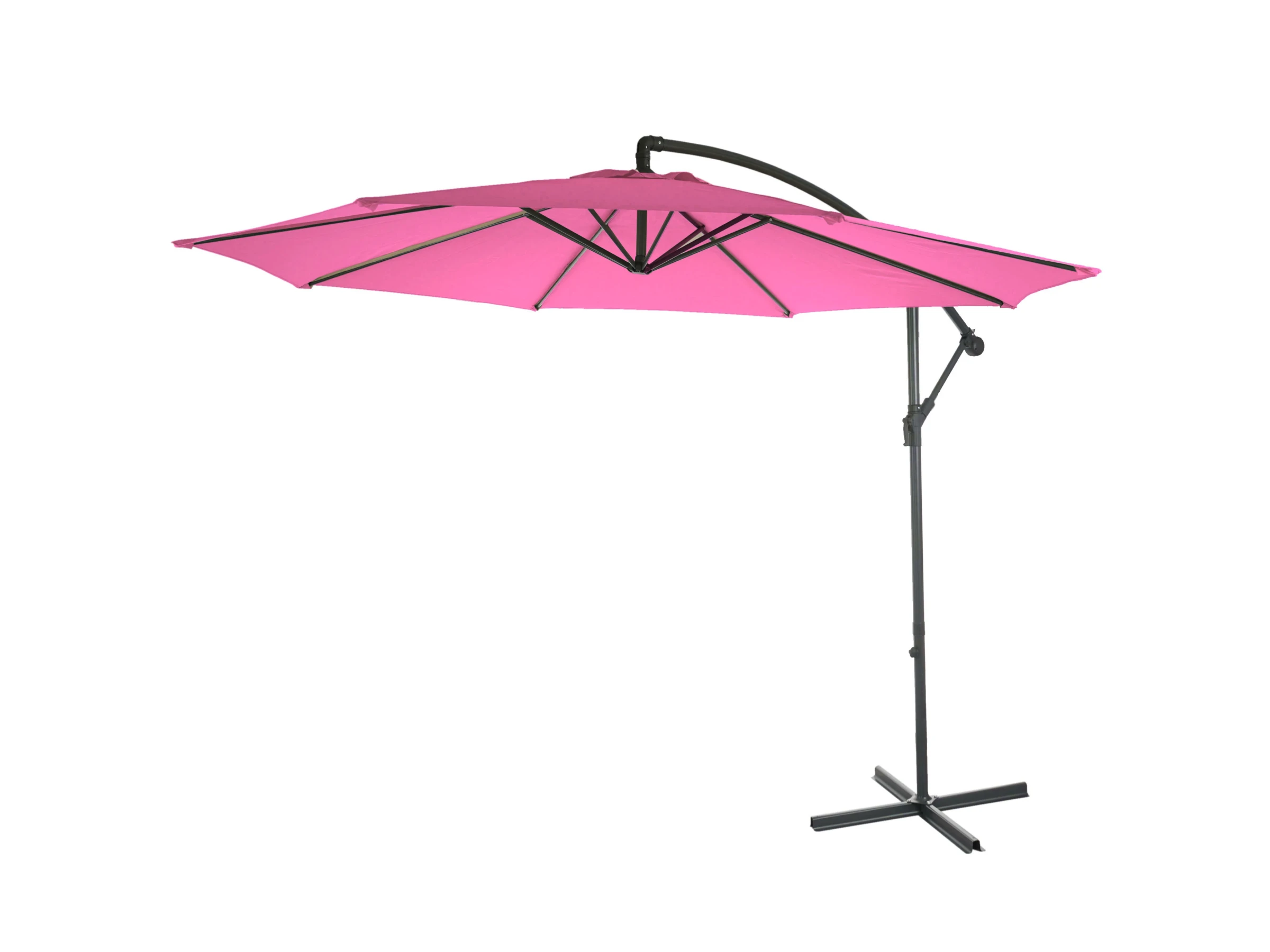 MCW Ampelschirm Terni Ø 3m Neigbar Pink ohne Ständer