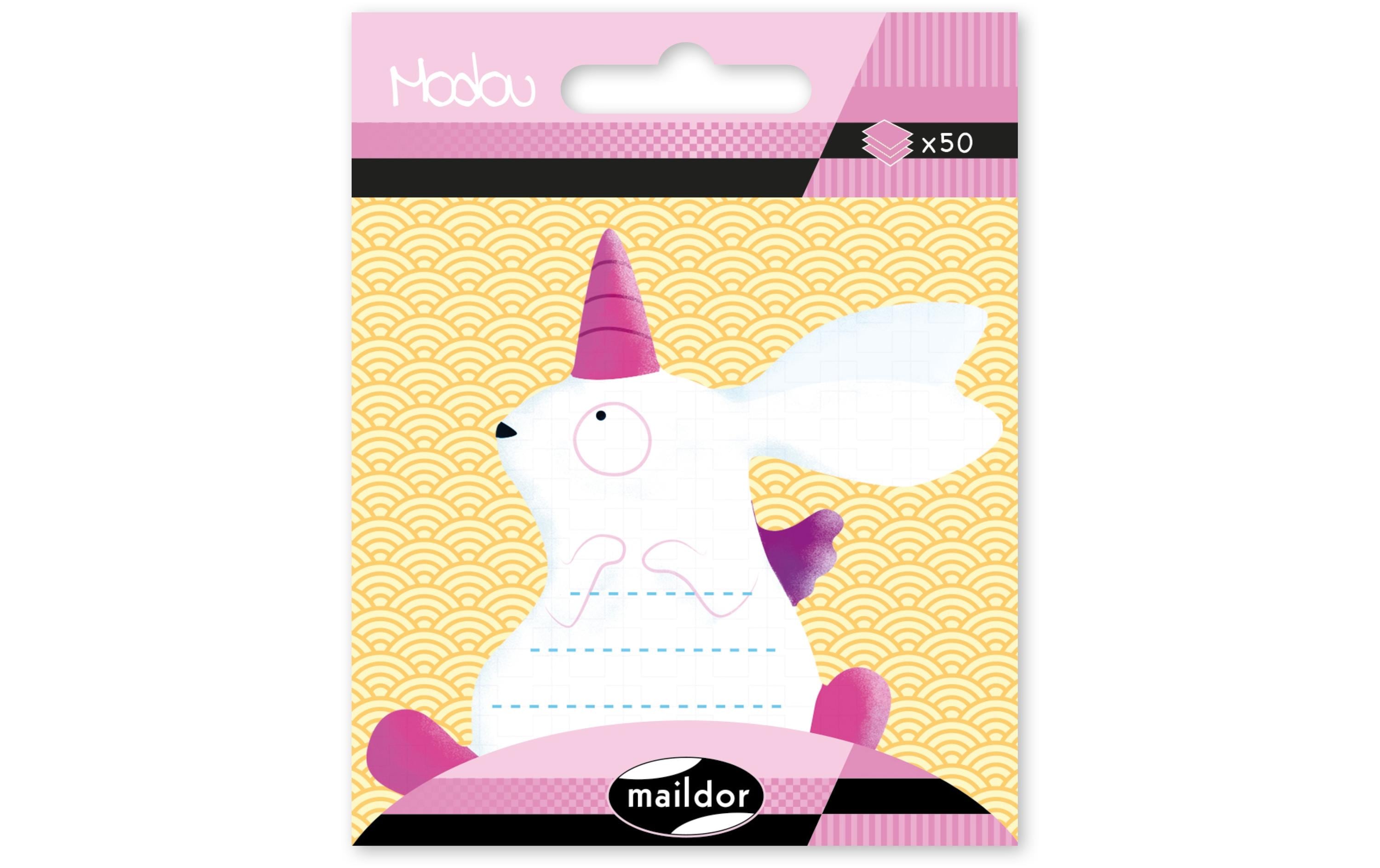 Notizzettel 7.5 x 11.5 cm, Einhorn KaninchenHaftnotizen zum Organisieren und priorisieren