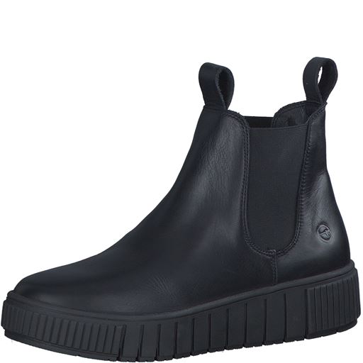 Tamaris Støvler, Black Leather, 39