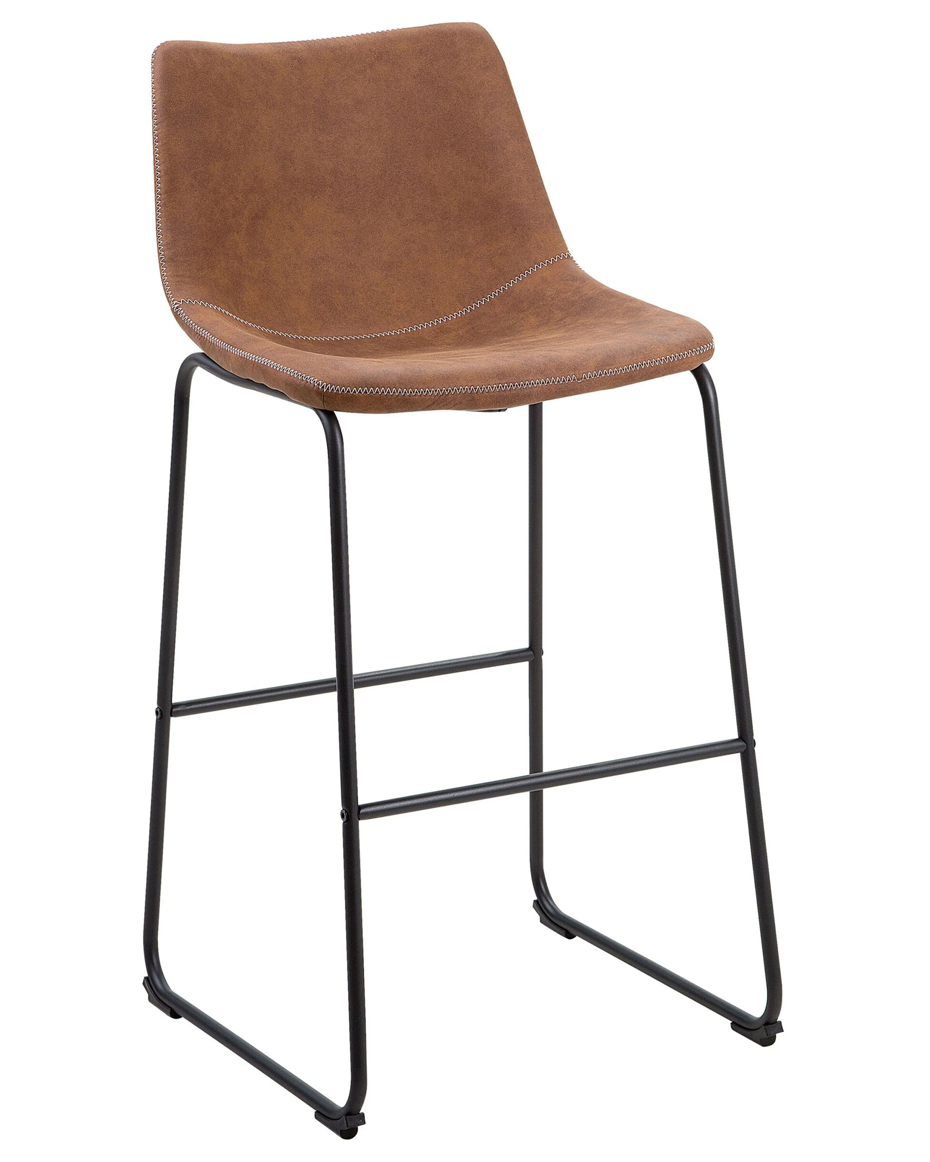 Set van 2 barstoelen FRANKS Goudbruin