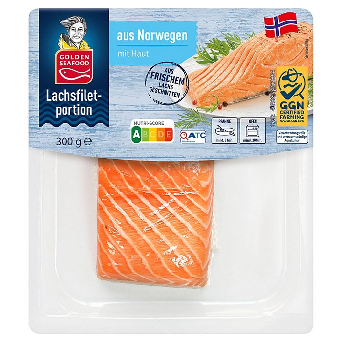 GOLDEN SEAFOOD Norwegisches Lachsfilet 300 g