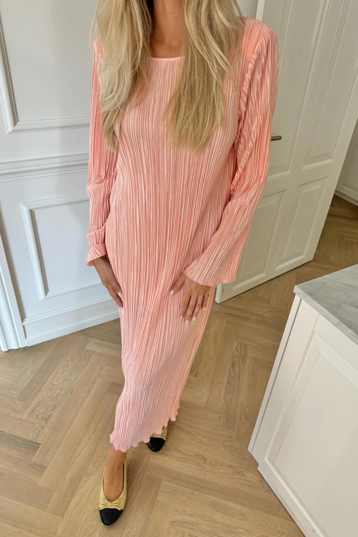 BYIC Kellyic Long Plissé Dress lp light pink