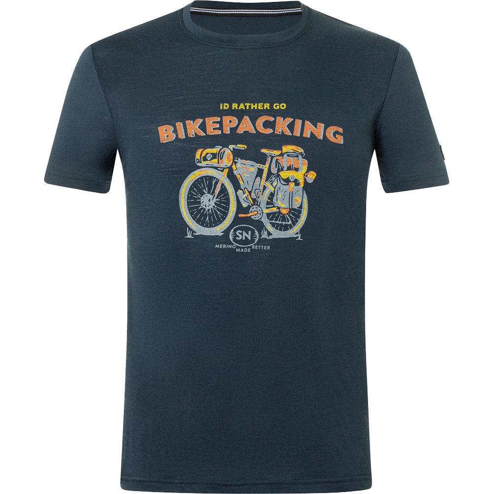 super.natural Bikepacking T-Shirt Herren blueberry