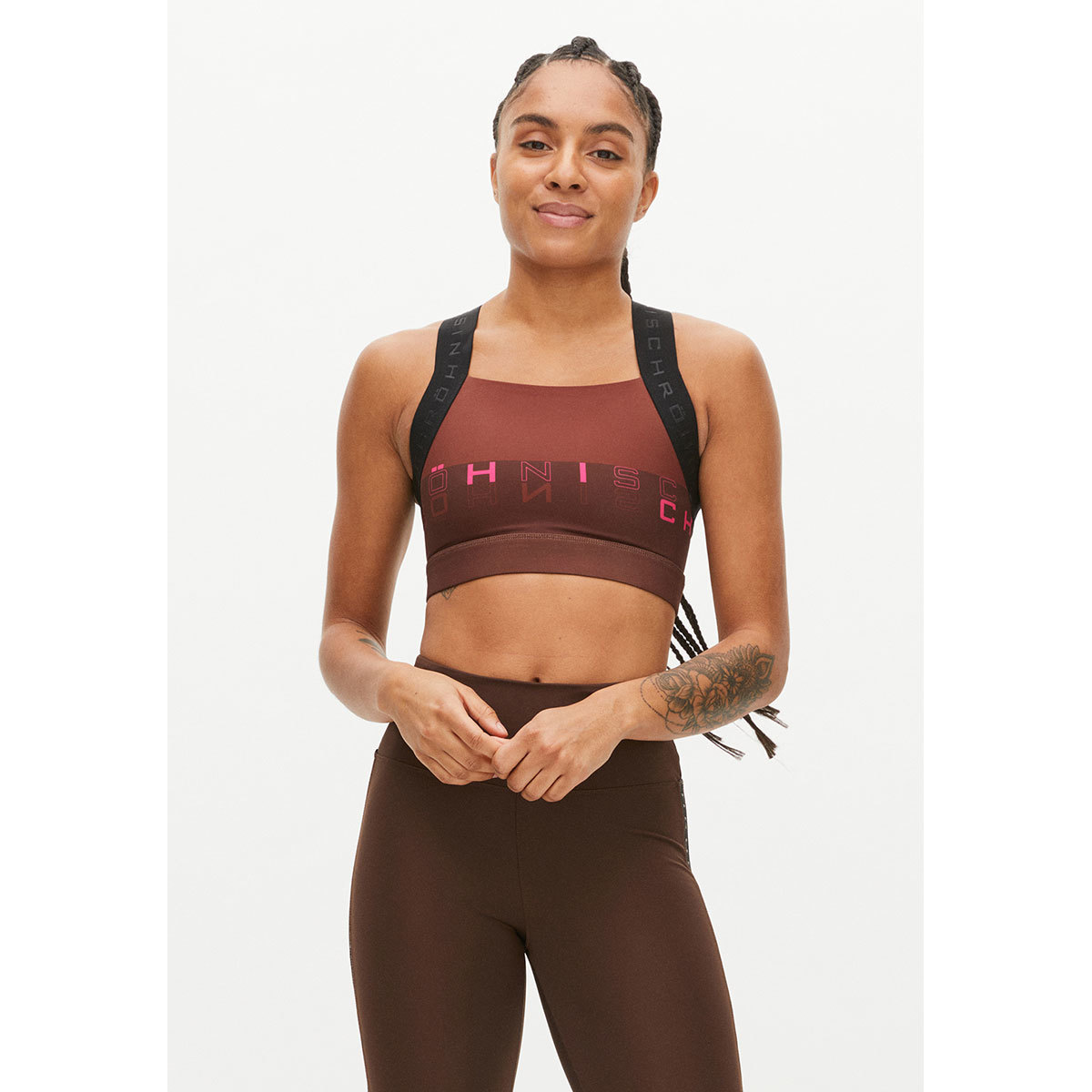 Röhnisch Kay Printed Sports Beha Print Bruin Dames