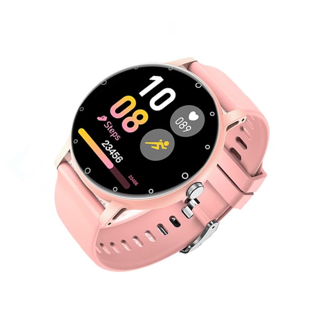 Smartwatch med puls- og blodtryksmåler Lyserød