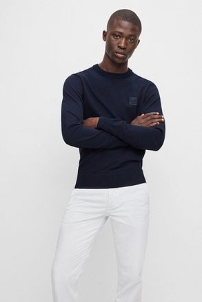 BOSS Pullover Kanovano Navy 50471343-404 kopen