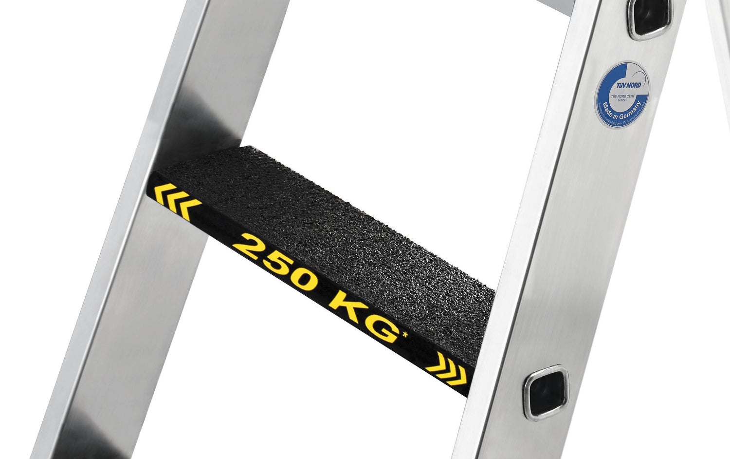 PROREGAL Trapladder 250 kg Enkelzijdige toegang met Clip-Step R13 4 treden