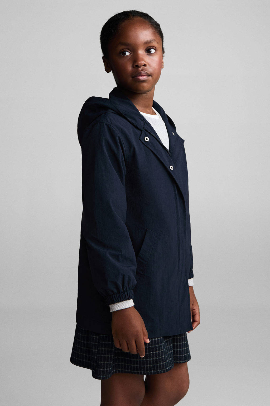 Mango Kids jas donkerblauw