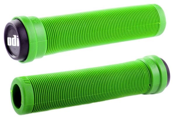 Paire de Grips Odi Longneck Flangeless 135mm Vert