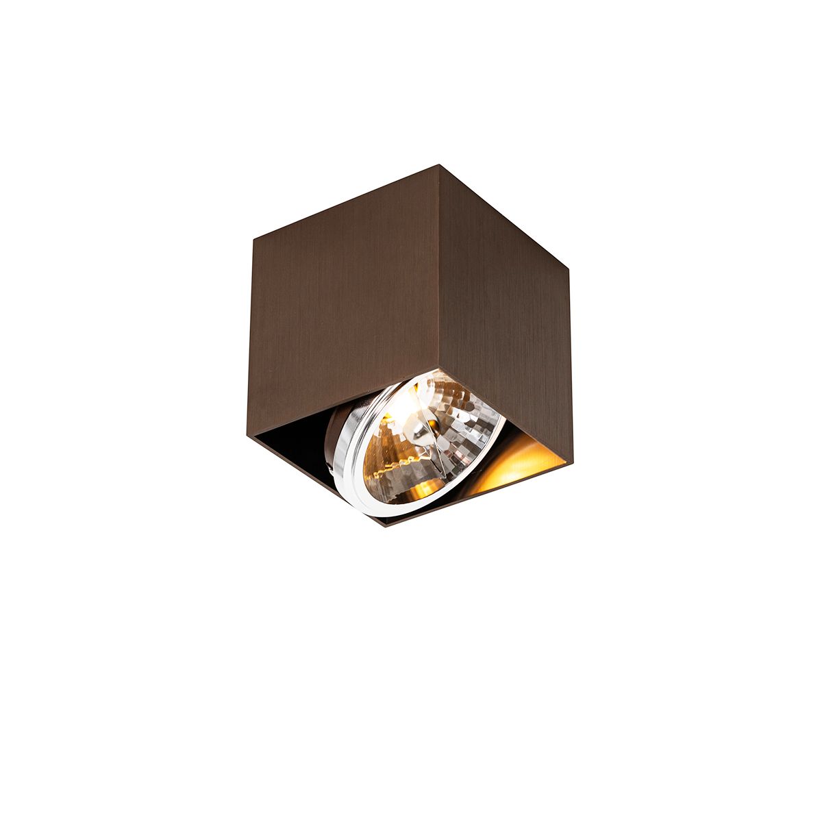 Design spot donkerbrons vierkant draai en kantelbaar - Box