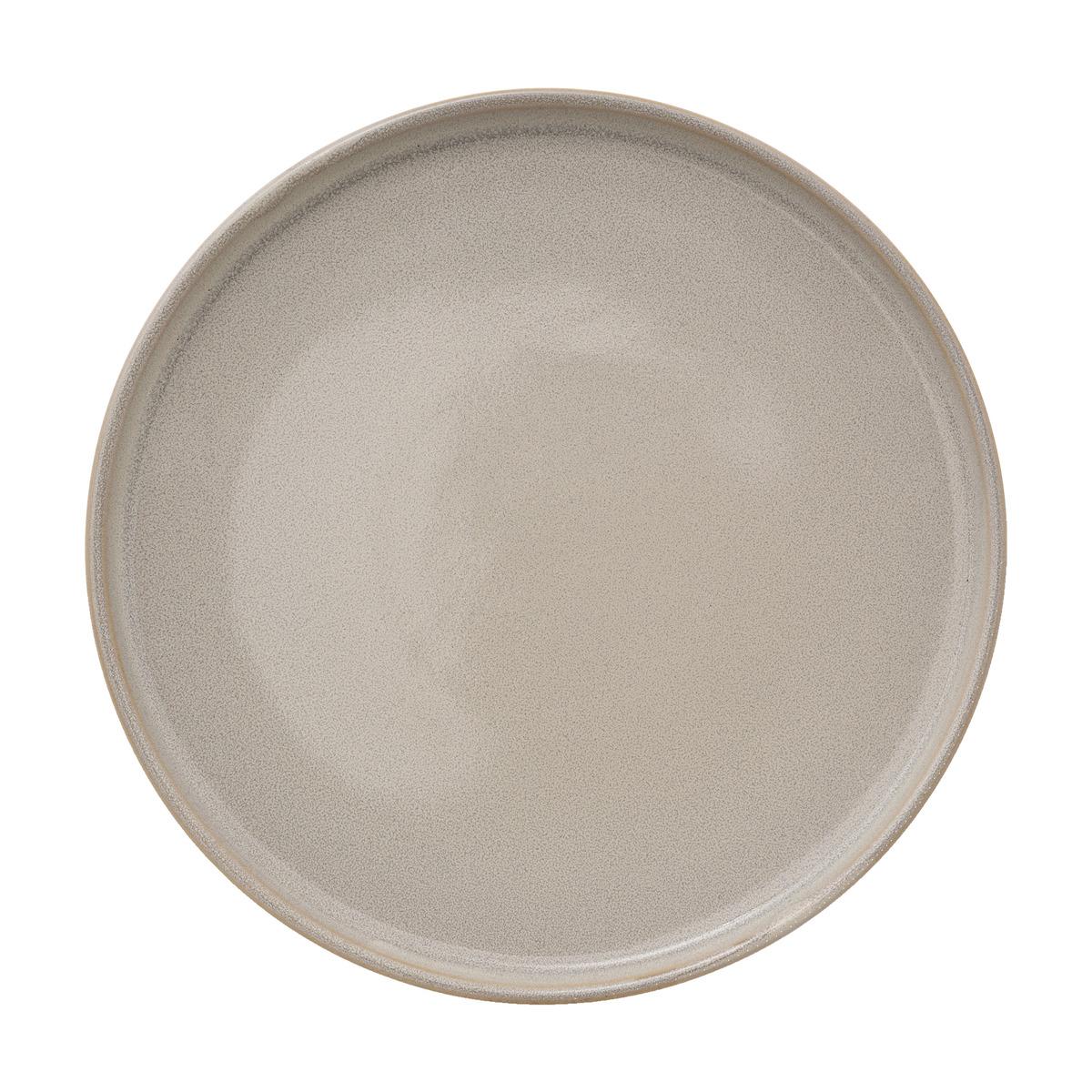 ASSIETTE PLATE TERRE INCONNUE BEIGE D.27CM