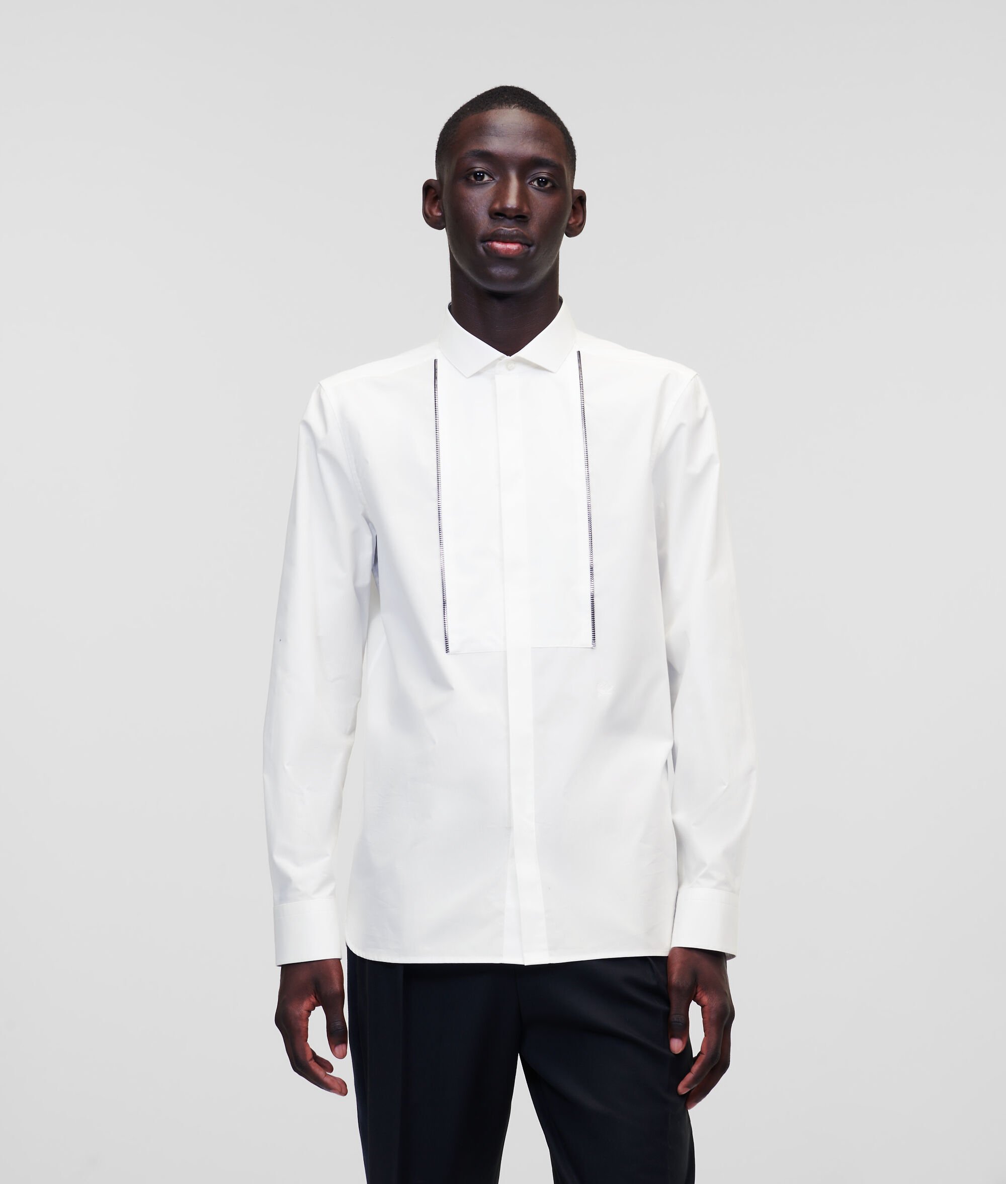 CHEMISE DE SOIRÉE À PLASTRON ZIPPÉ