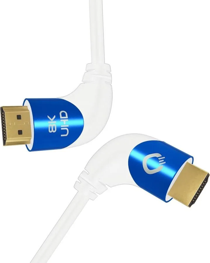Oehlbach Shape Magic UHD 90 Blanc (1 m) Câbles HDMI
