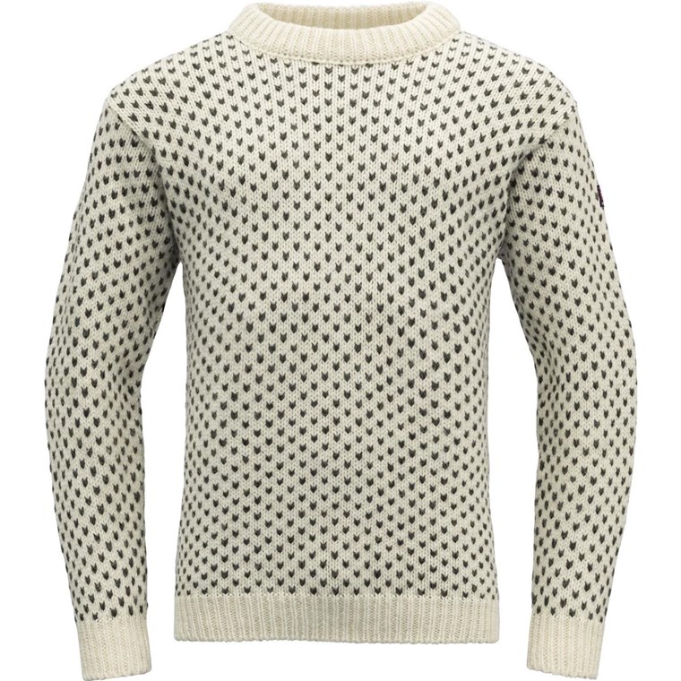 Devold Nordsjø Wool Sweater Offwhite