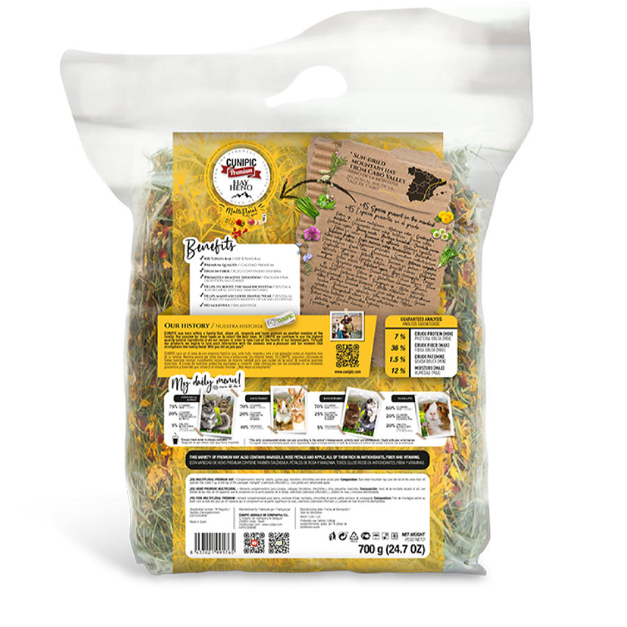 Cunipic Multifloral Premium Heno para roedores