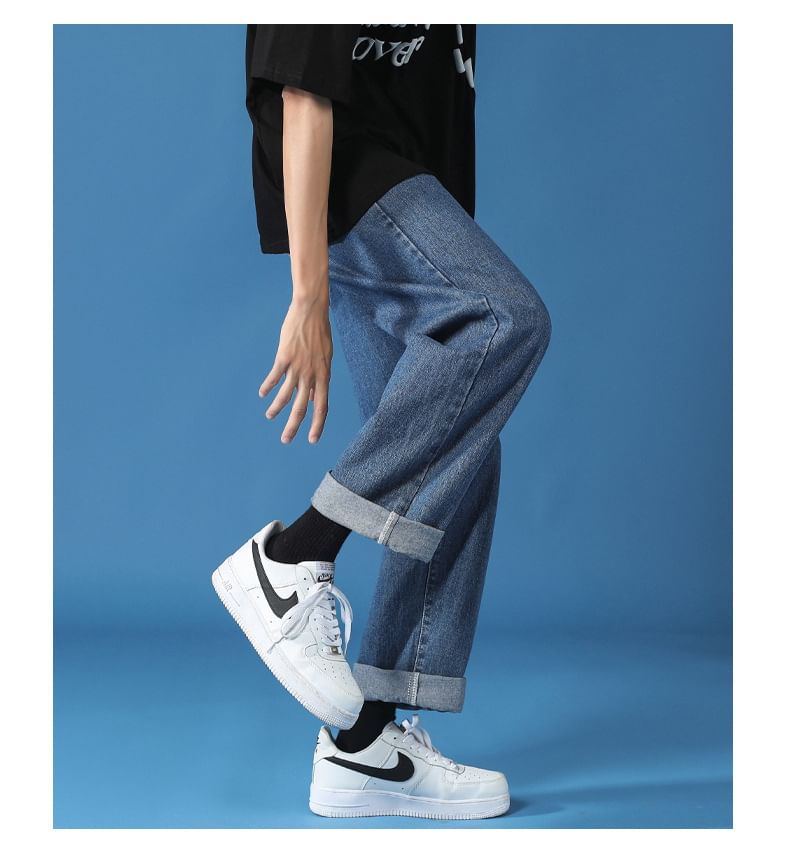 Blueforce - Mid Rise Washed Loose Fit Jeans