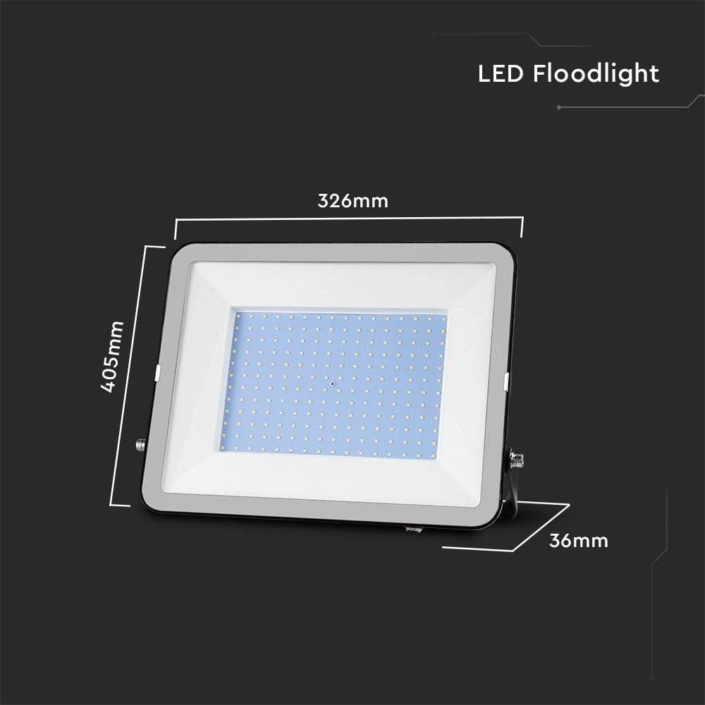 Zwarte LED-schijnwerpers - Samsung - IP65 - 200W - 17540 lumen - 4000K - 5 jaar