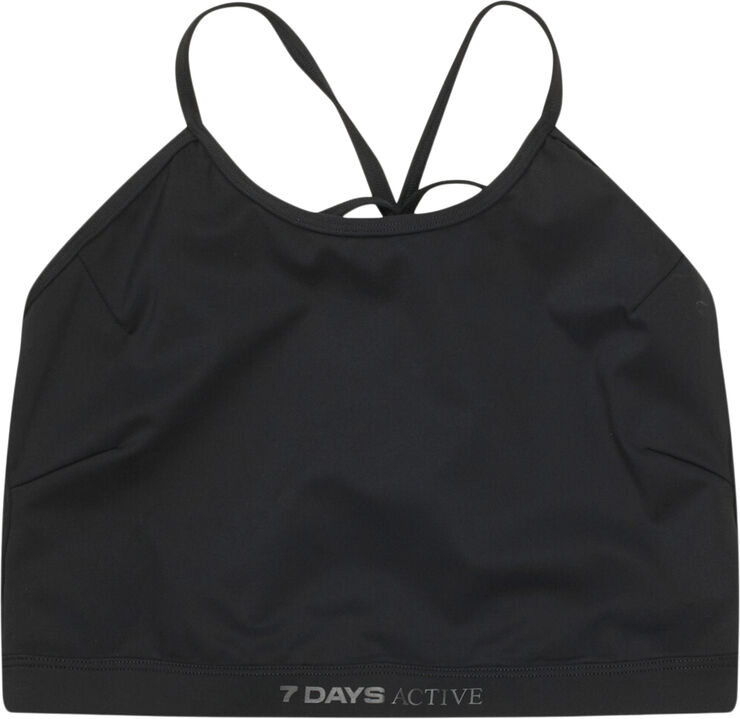 7 Days Active Tech String Croptop 001 black