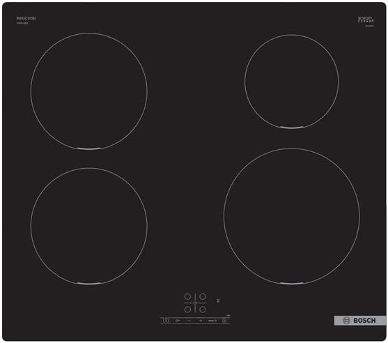 Bosch PUE611BB5E - Série 4 - Table de cuisson à induction - 4 brûleurs - Noir