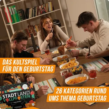 Denkriesen Stadt Land Vollpfosten - Geburtstags Edition 