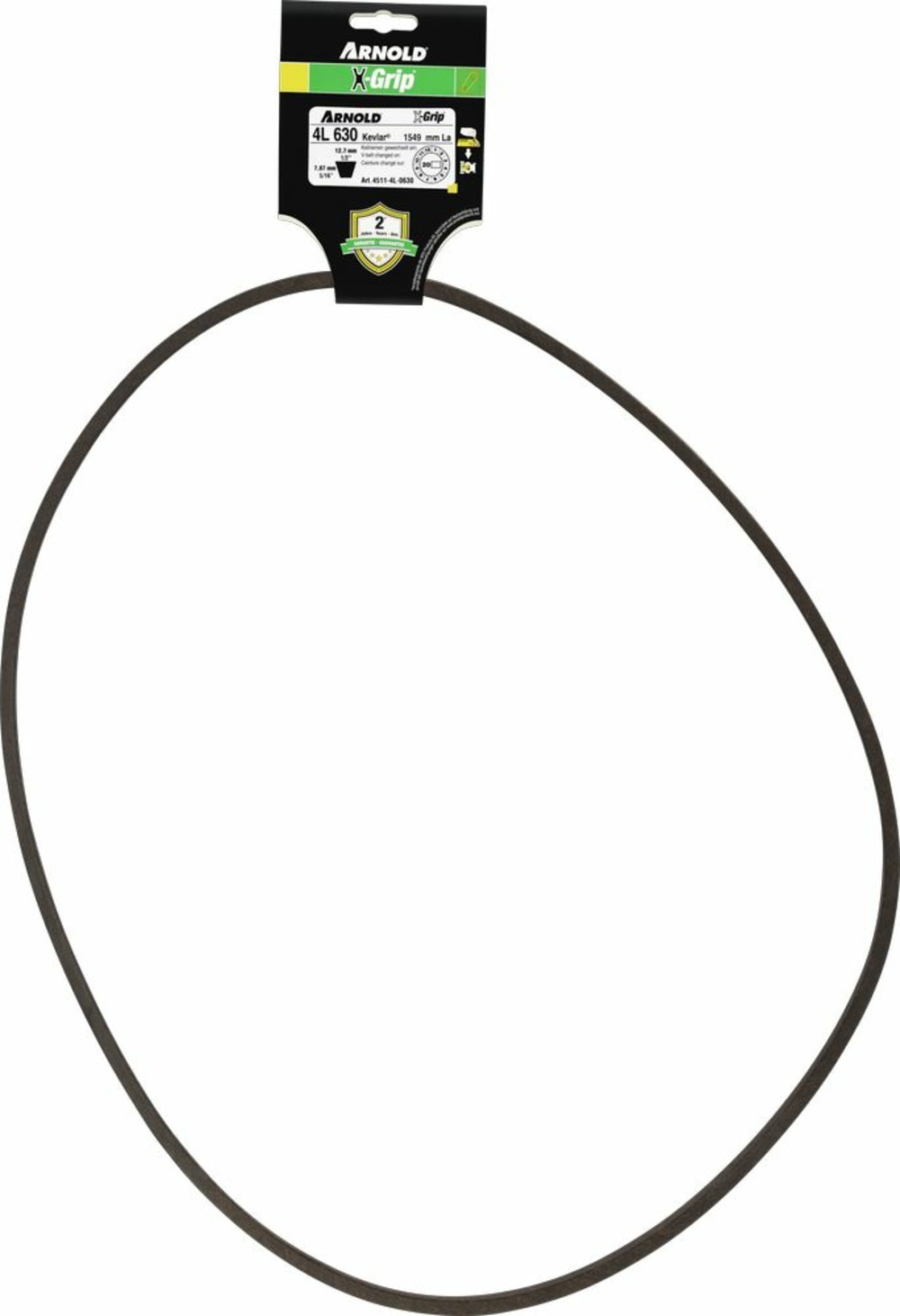 Courroie trapézoïdale x-grip v de type 4l630