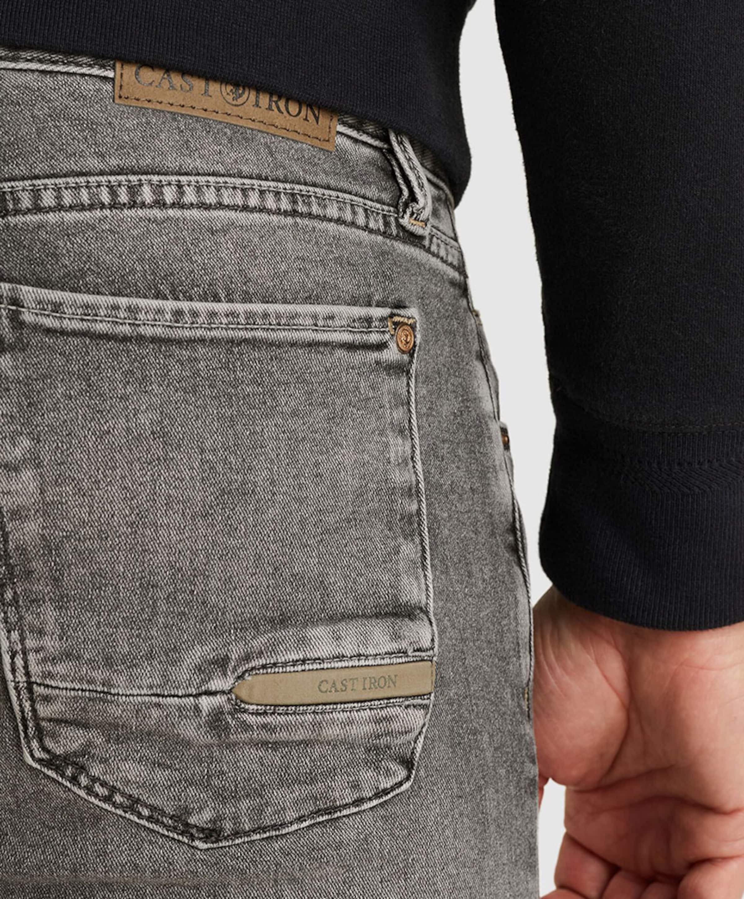 Cast Iron RISER SLIM MEDIUM COAL GREY heren jeans grijs