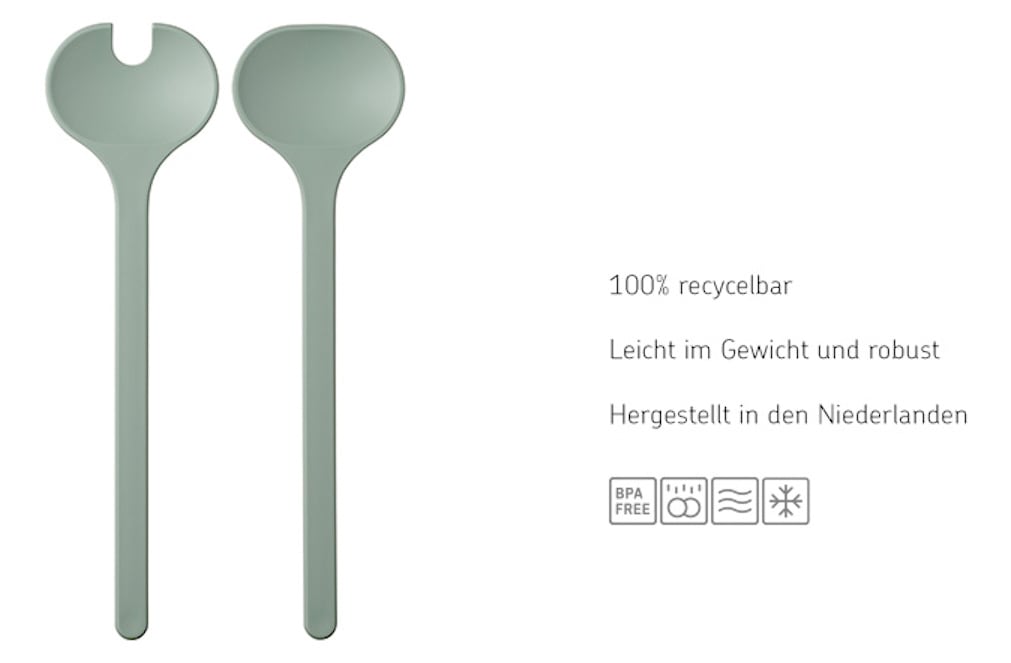 MEPAL Salatbesteck SILUETA 2-teilig nordic white