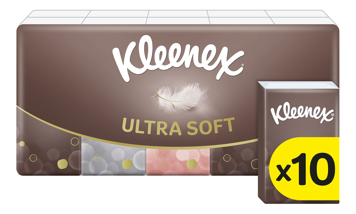 Kleenex Ultra Soft Lomme Mini - 10 pk.