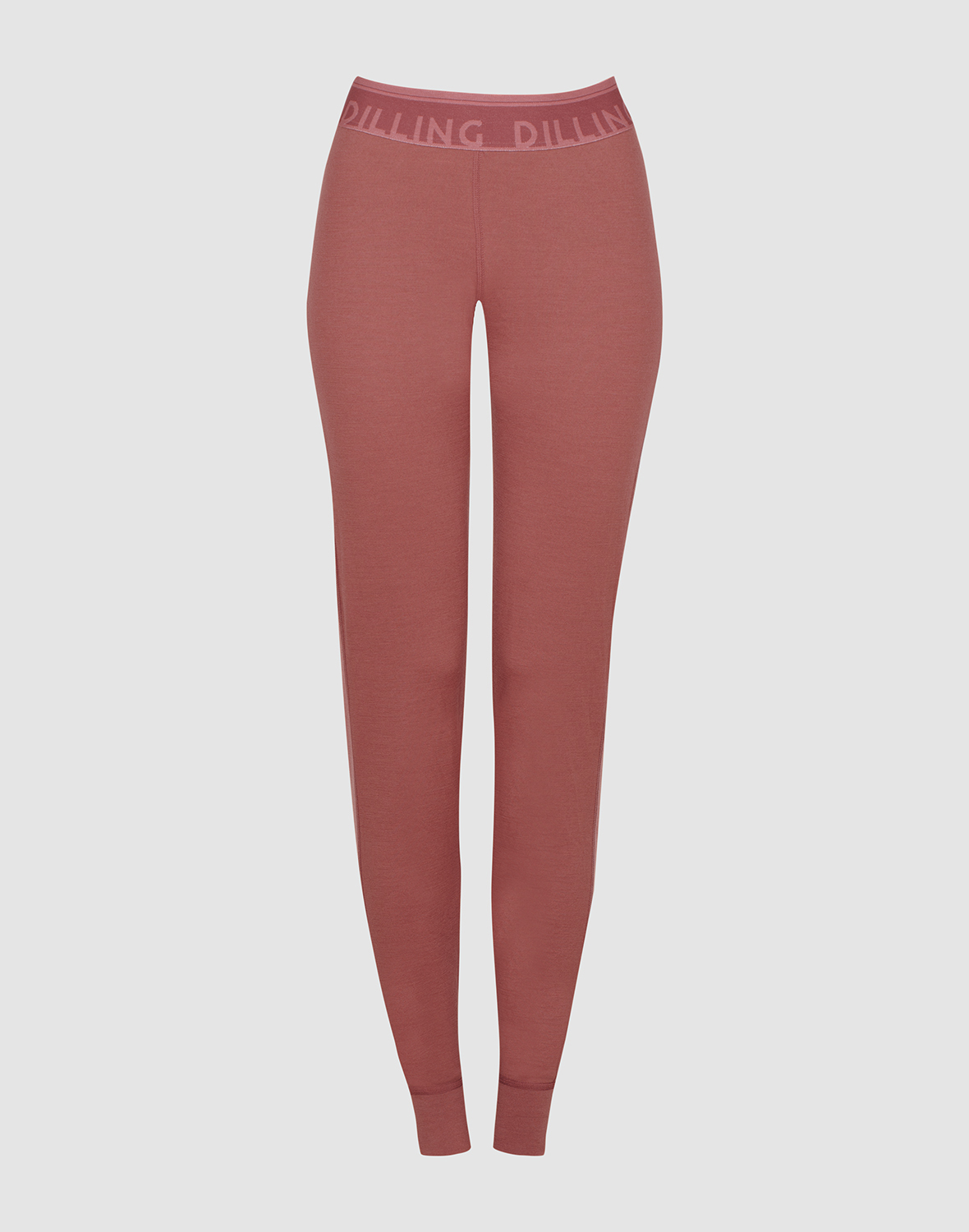 Legging van merinowol voor dames in Rouge