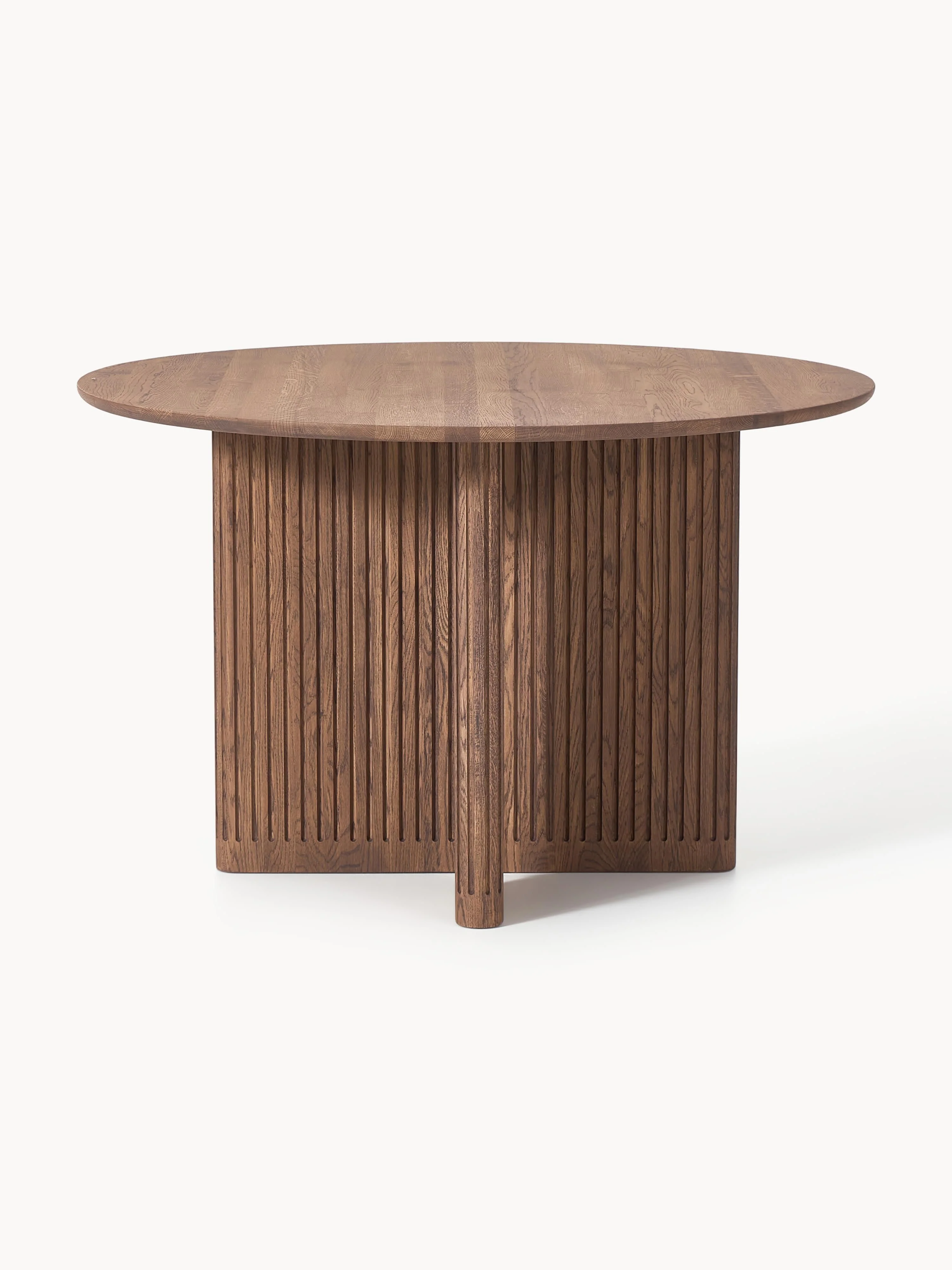 Ronde eettafel Jolka van eikenhout, in verschillende formaten