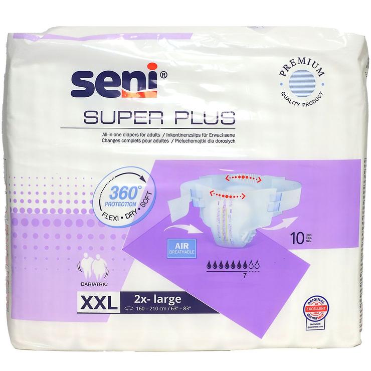 Premium Super Plus 10 changes complets Adulte XXL 2X large niveau 7